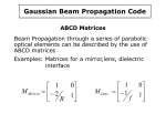 Gaussian Beam Propagation Code - LAS