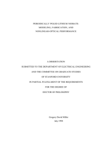 periodically poled lithium niobate - Fejer Group
