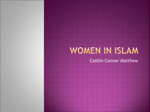 Women In Islam - Elgin Academy