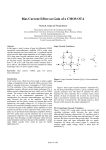 Bias Current Effect on Gain of a CMOS OTA