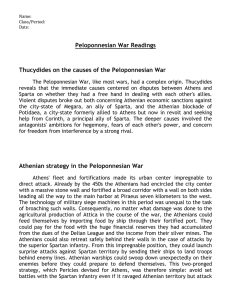 Athenian strategy in the Peloponnesian War