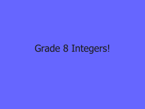 Gr8 Integers