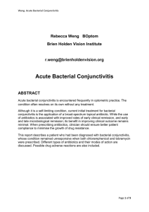 Acute Bacterial Conjunctivitis