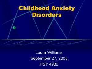 CCAnxiety Disorders