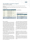 Swedish Vaccination Programme