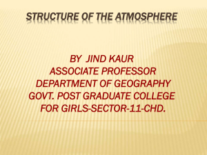 STRUCTURE OF ATMOSPHERE