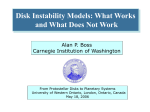 Disk Instability Models