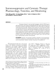 Immunosuppressive and Cytotoxic Therapy: Pharmacology