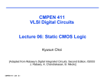 Lecture 6 Static Logic