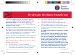 Hydrogen Methane Breath Test - Sullivan Nicolaides Pathology