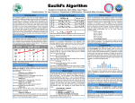 Euclid`s Algorithm - Cleveland State University