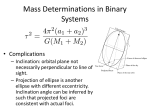 Mass Determinations in Binary Systems