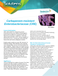 Carbapenem-resistant Enterobacteriaceae