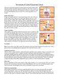 Prevention of Colon Polyps and Cancer