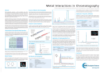 Metal Interactions in Chromatography