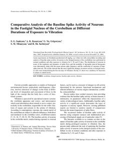 Comparative analysis of the baseline spike activity of