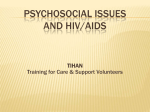 Psycho-social Issues and HIV/AIDS