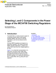 AN4067, Selecting L and C Components in the Power Stage of the