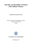 Mortality and Morbidity in Patients with Addison`s Disease