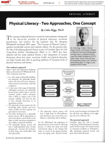 Physical Literacy - Two Approaches, One Concept
