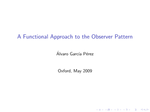 A Functional Approach to the Observer Pattern