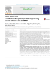 Local failure after primary radiotherapy in lung cancer: Is there a role
