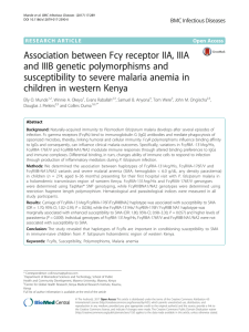 Association between Fcγ receptor IIA, IIIA and IIIB genetic