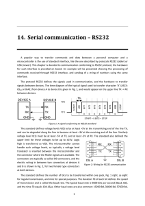 14. Serial communication – RS232