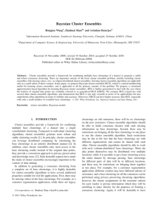 H. Wang, H. Shan, A. Banerjee. Bayesian Cluster Ensembles