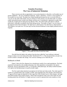 Genetics Exercises: The Case of Industrial Melanism