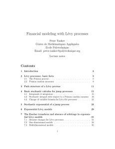 Financial modeling with Lévy processes