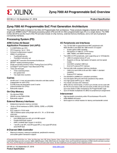 Zynq-7000 All Programmable SoC Overview (DS190)