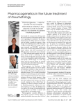 Pharmocogenetics in the future treatment of rheumatology
