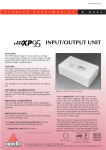 XP95 Input Output Unit.indd