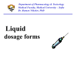 Liquid dosage forms