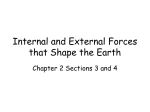 Internal and External Forces that Shape the Earth