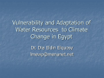Vulnerability and Adaptation of Water Resources to Climate Change