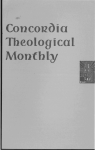 Concoll()ia Theological Monthly