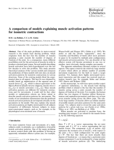A comparison of models explaining muscle activation patterns for