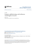 Pediatric ophthalmology and strabismus