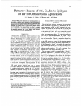 Refractive indexes of (Al,Ga,In)As epilayers on InP for optoelectronic