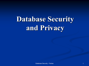 Database Security