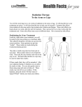 Radiation Therapy--Arms and Legs