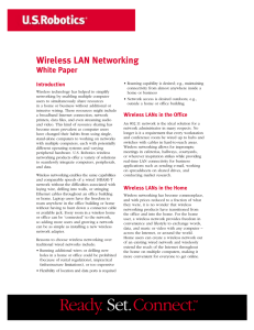 Wireless LAN Networking