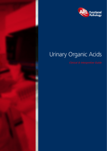Urinary Organic Acids - Peirson Center for Children