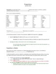 Prepositions Notes - LanguageArts-NHS