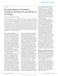 Thermal ablation of tumours: biological