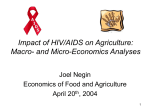 Impact of HIV/AIDS on Agriculture