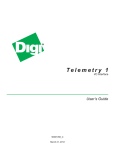 Telemetry 1 I/O Interface Card User`s Guide