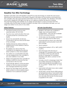 Two-Wire Technical Specification